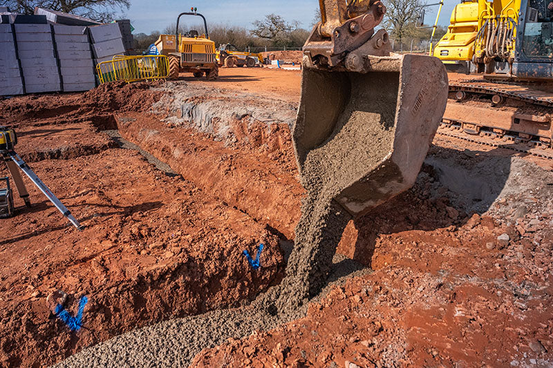 Rock Solid Concrete project - foundation pour